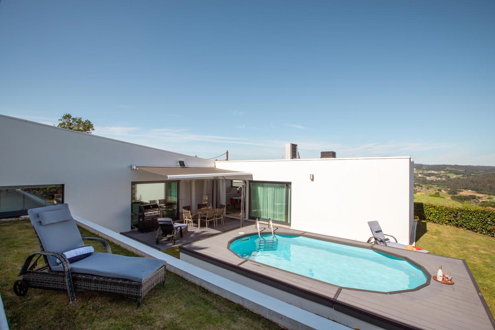 Villa Con Piscina Y Jardin, Santiago De Compostela Teo 外观 照片