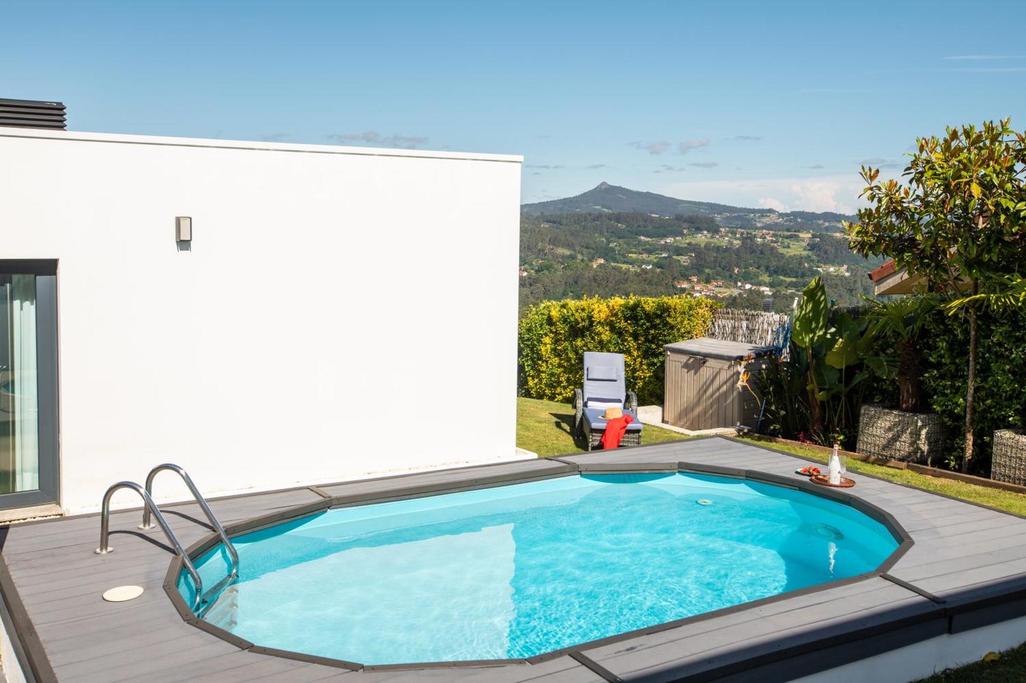 Villa Con Piscina Y Jardin, Santiago De Compostela Teo 外观 照片